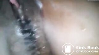 Black wife cheats on her husband, pisses and shits