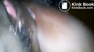 Black wife cheats on her husband, pisses and shits