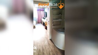 Massive log on hotel desk