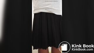Thai girl panty poop diarrhea in student's uniform