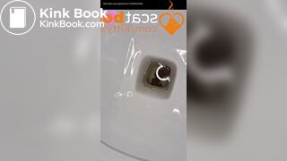 Long log toilet pov hairy prolapse