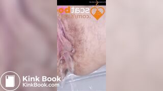 Long log toilet pov hairy prolapse