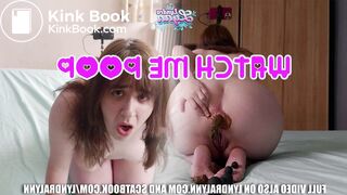 Watch me poop - masturbating with my shit