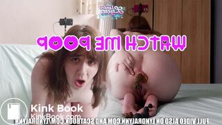 Watch me poop - masturbating with my shit