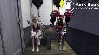 ... and Velvette take a shared dump