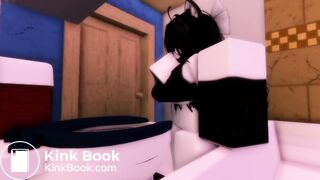 Roblox girl clogs a toilet