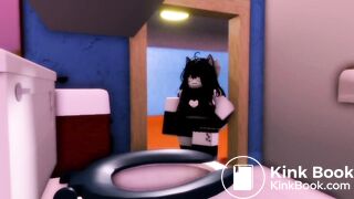 Roblox girl clogs a toilet