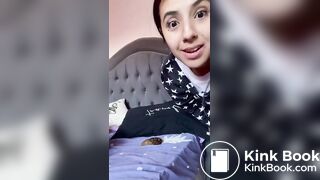 Latina shits on her side