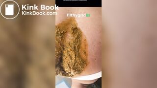 latina white panty poo on balcony