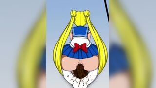 Sailor Moon defecating