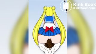 Sailor Moon defecating