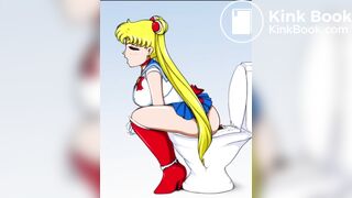 Sailor Moon defecating