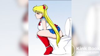 Sailor Moon defecating