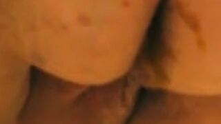 Fatty shoots a stream of liquid sludge into the bowl