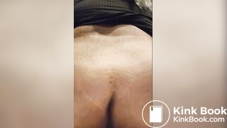 Ssbbw on toilet after hibachi
