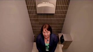 Constipated woman scene
