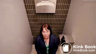 Constipated woman scene
