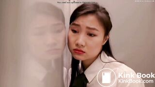 Constipated woman scene