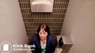 Constipated woman scene