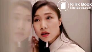 Constipated woman scene