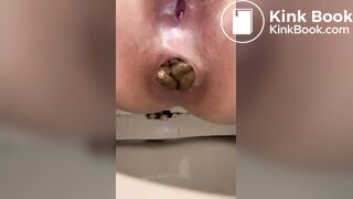 super hot girl frontal hard poop