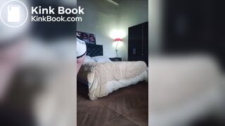 latina standing panty poop