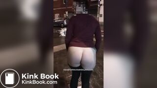 Drunk girl public liquid wet fart shit..