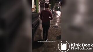 Drunk girl public liquid wet fart shit..