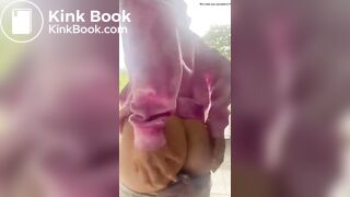 Outdoors garden poo..