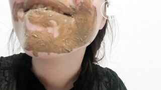 Shit in his mouth and kiss