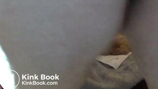 BBW shits on her bed and cleans up