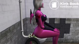 ... takes a dump in a dirty bathroom