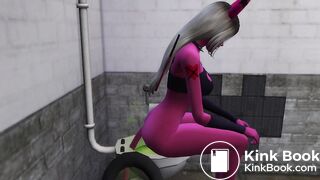 ... takes a dump in a dirty bathroom