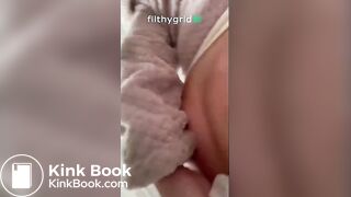 Blonde influencer toilet poop