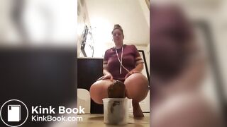 Teen massive poop