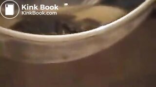 Hot girl shitting and bathing in it