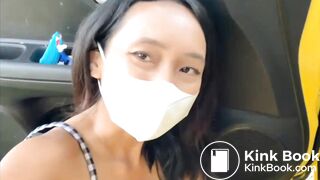 Asian babe with shit ... out her ass