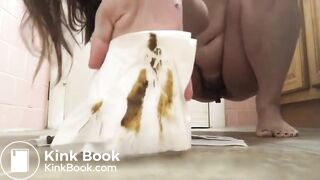 Hot girl shitting multiple times - video 2