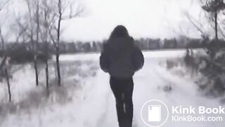 Just a poo in the snow..