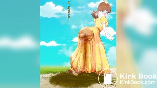 Girl scat in skirt