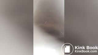 She has a huge struggle to poop