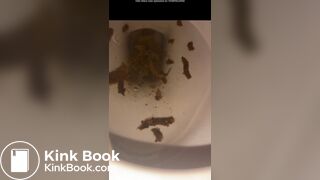 a girl filled the toilet