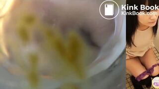 Japanese beauty enema diarrhea