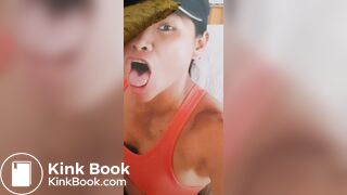 Shitting on asian girlfriends face