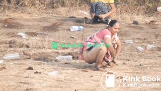 Desi young girl pissing outdoor hiddencam