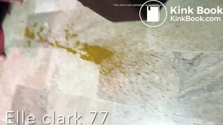 Shitting liquid diarrhea next to jakuzi