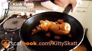 Huge constipated shit in your pan