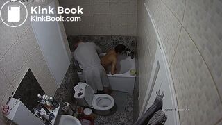 a man is helping this woman to make a fantastic pear