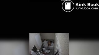 a man is helping this woman to make a fantastic pear