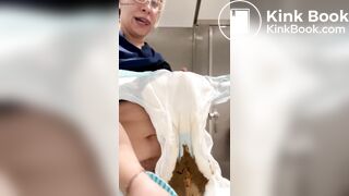 Public diaper poop under pants